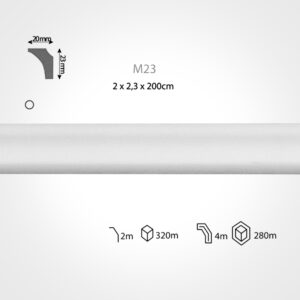 Moldura interior modelo M23 de 23mm