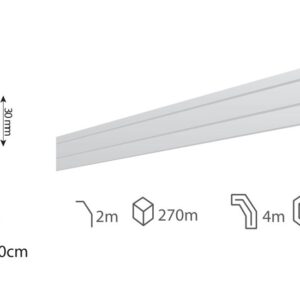 Moldura interior modelo P30 de 30mm (CAJA 270 MT/L)