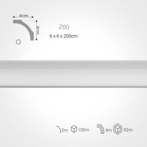 Moldura interior modelo Z60 de 60mm